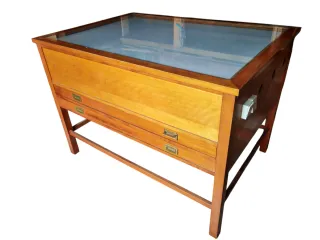 Mesa de luz para dibujo, de madera, retroiluminada