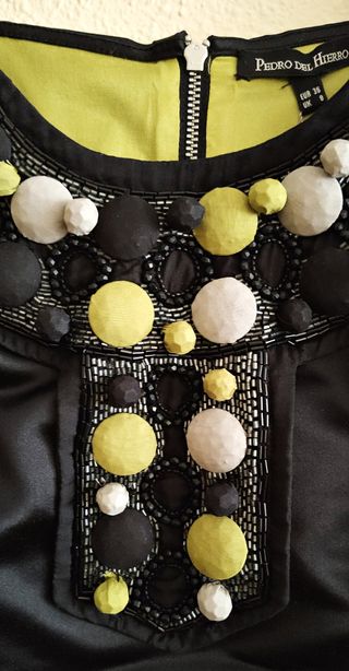 VESTIDO FIESTA PEDRO DEL HIERRO T. 36 A ESTRENAR