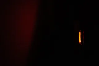 Luz trasera LED para bicicleta.