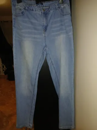 Calças de ganga azuis tamanho L