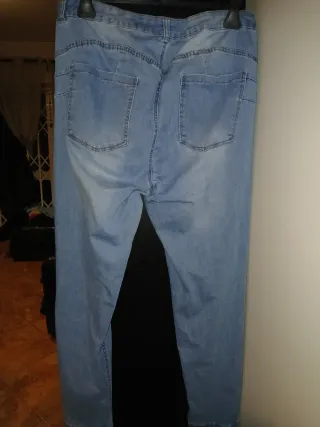 Calças de ganga azuis tamanho L