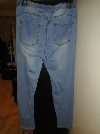 Calças de ganga azuis tamanho L