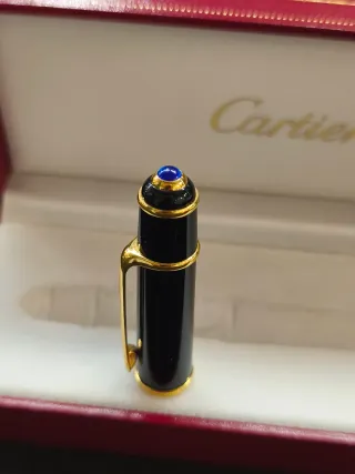 Bolígrafo Cartier Must Diábolo Negro Dorado