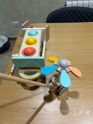 Lote Juguetes Madera: Xilófono, Martillo y Más