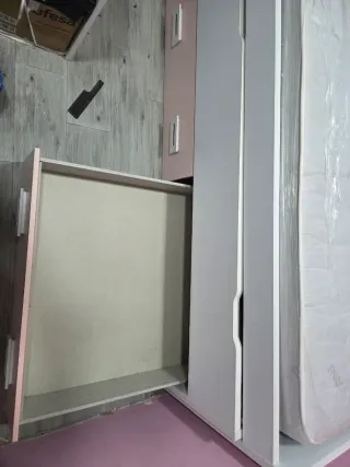 Cama nido 1 plaza con cajones