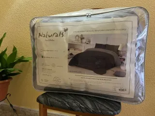 Edredón Nórdico Bicolor Gris/Marrón