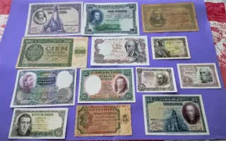 Billetes españoles antiguos LOTE ESPECIAL.