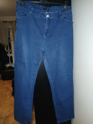 Calças de ganga azuis