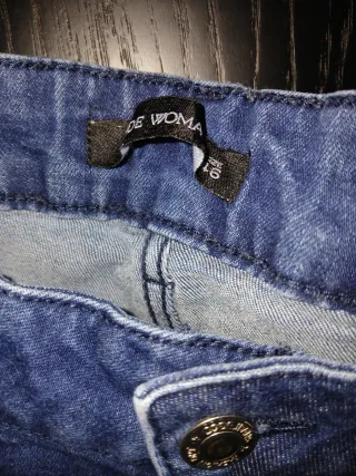 Calças de ganga azuis