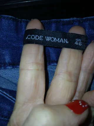 Calças de ganga azuis