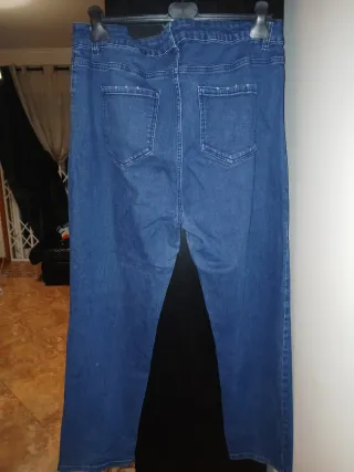 Calças de ganga azuis