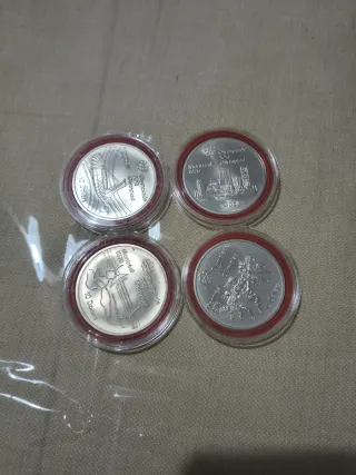 Lotto 9 monete argento 925 Olimpiadi Montreal