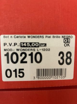 Botines de piel Wonders negros.