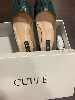 Zapatos de salón CUPLE verde y negro