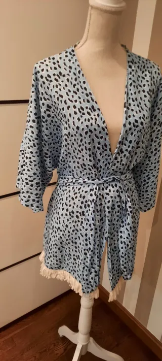 Kimono chaqueta flecos
