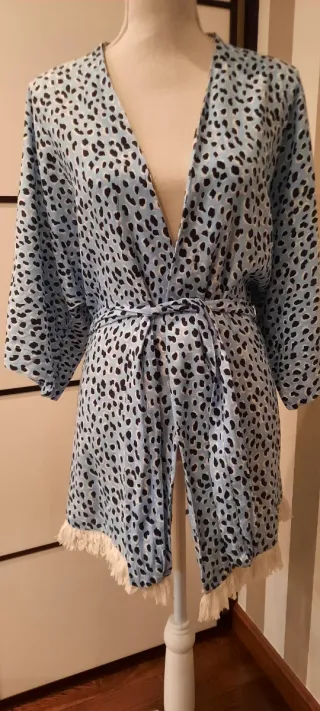 Kimono chaqueta flecos