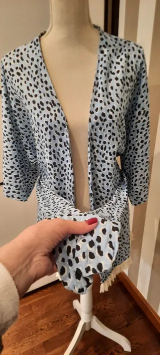 Kimono chaqueta flecos