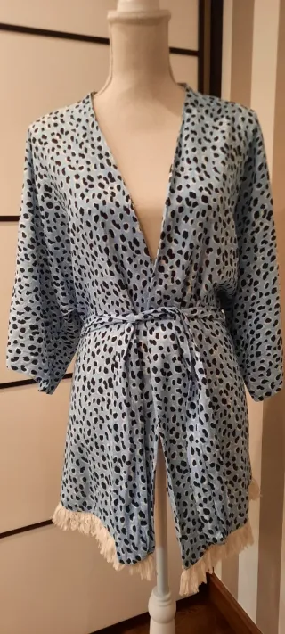 Kimono chaqueta flecos