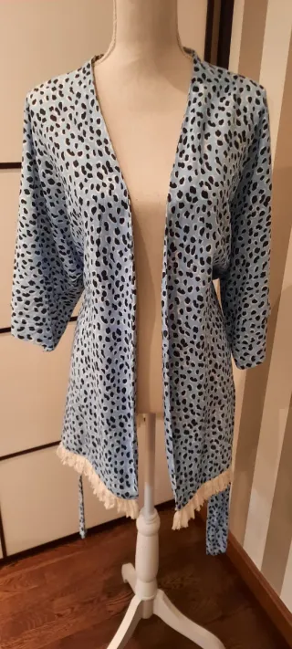 Kimono chaqueta flecos
