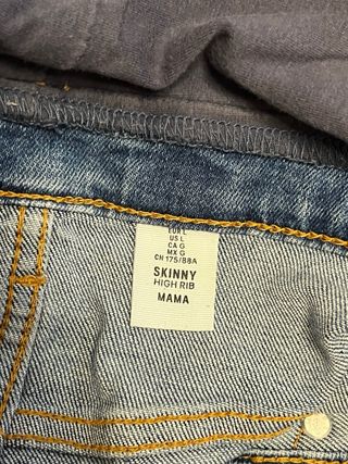 Vaqueros premamá azules skinny