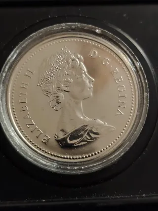 1 Dólar Canadá 1976 Canoa