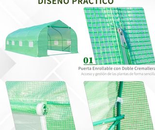 Invernadero 595x300x200 cm