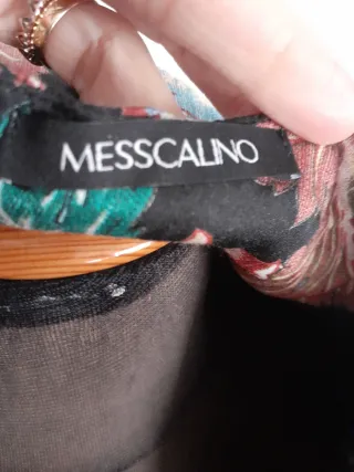 Vestido estampado floral negro