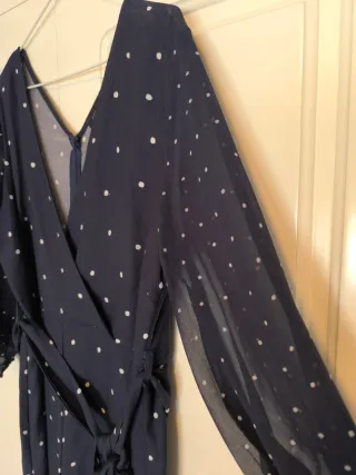 Mono Cortefiel azul con lunares