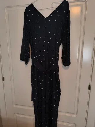 Mono Cortefiel azul con lunares