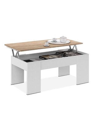 Mesa de centro elevable madera