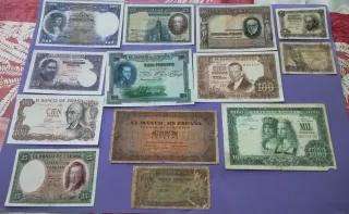 Billetes españoles antiguos LOTE ESPECIAL
