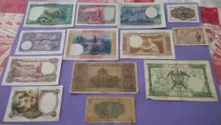 Billetes españoles antiguos LOTE ESPECIAL