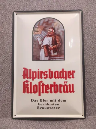 Cartel Metal Alpirsbacher Klosterbräu