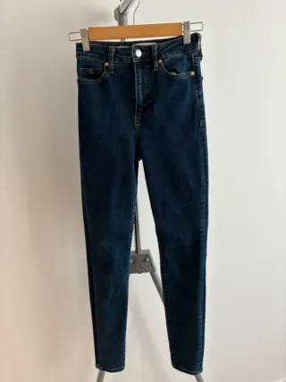 Pantalón vaquero Mango azul