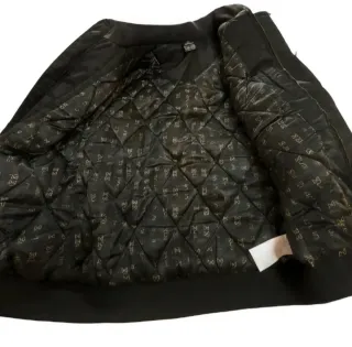 Bomber Jordan Nero con Cappuccio e Pelliccia