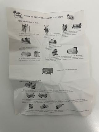 Minicuna de viaje con osos panda