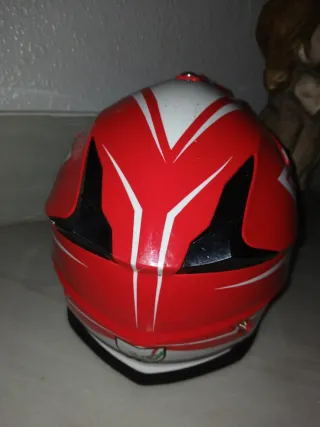 Casco Moto Cross HT Xtreme Blanco Rojo