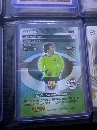 Tarjeta de fútbol Messi FC Barcelona