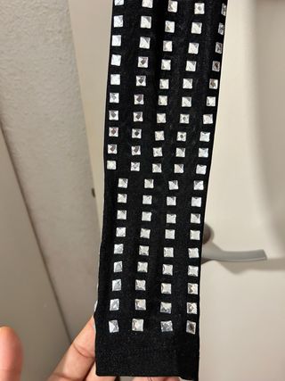 Top Transparente con Brillos Talla S