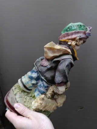 Figuras Niña y Niño con Perro y Oso