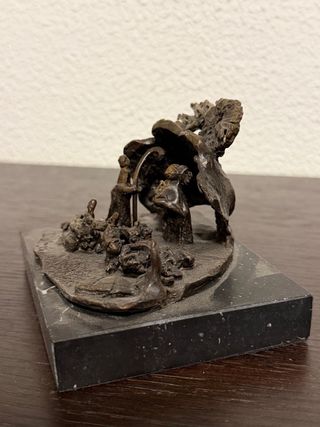 Nacimiento Bronce sobre Mármol