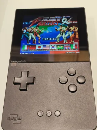 Analogue Pocket Negra FPGA handheld como nueva