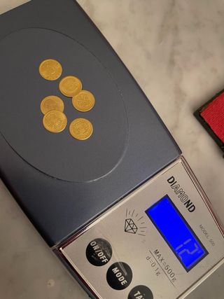 6 Monete Souvenir Dorate