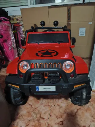 Jeep eléctrico infantil rojo
