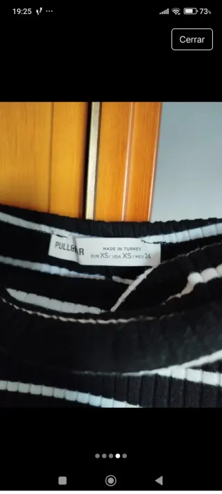 Vestido largo de rayas  palabra de honor