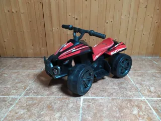 Quad Eléctrico Infantil Rojo y Negro