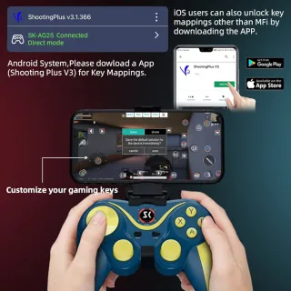 ANDROID MANDO INALAMBRICO CON SOPORTE PARA MÓVIL