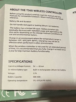 Mando T360 Inalámbrico