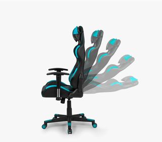 Silla Gaming Negra y Azul