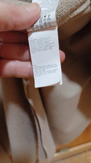 Chaqueta Parfois antelina y punto beige topo